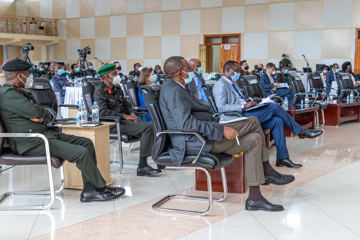 Minister of Defence Maj Gen Albert Murasira today opened the eighth National Security Symposium #NSS2021 hosted by Rwanda Defence Force Command and Staff College (RDFCSC) in @MusanzeDistrict