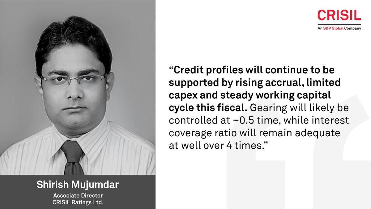 CrisilLimited's tweet photo. How does the current fiscal look for the #EPC segment?

Shirish Mujumdar, Associate Director, CRISIL Ratings Ltd., discusses the sector’s #CreditProfiles and #InterestCoverage ratio in a recent #CRISILRatings #PressRelease. https://t.co/vjCGQUbgUW