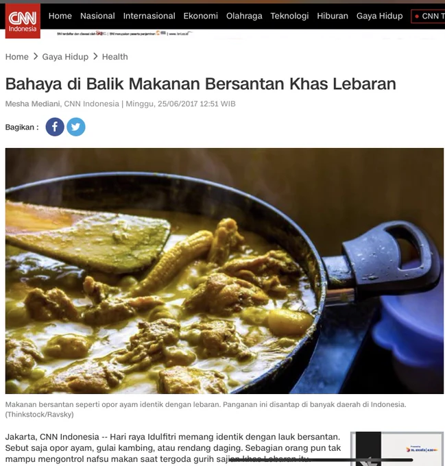 Lebaran makan ketupat pake granola, moesli, sama overnight oat biar aman 