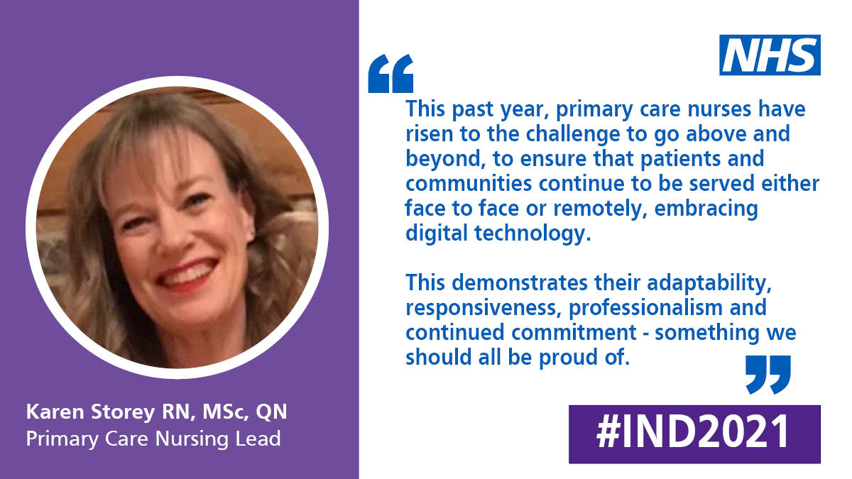 This #IND2021, we want to thank all our nurses working in #PrimaryCare for their commitment and compassion towards patients throughout what has been an extraordinarily difficult year. 

THANK YOU🙌💙 #PrimaryCareHeroes

#GPN #GeneralPracticeNurses #CommunityNurses