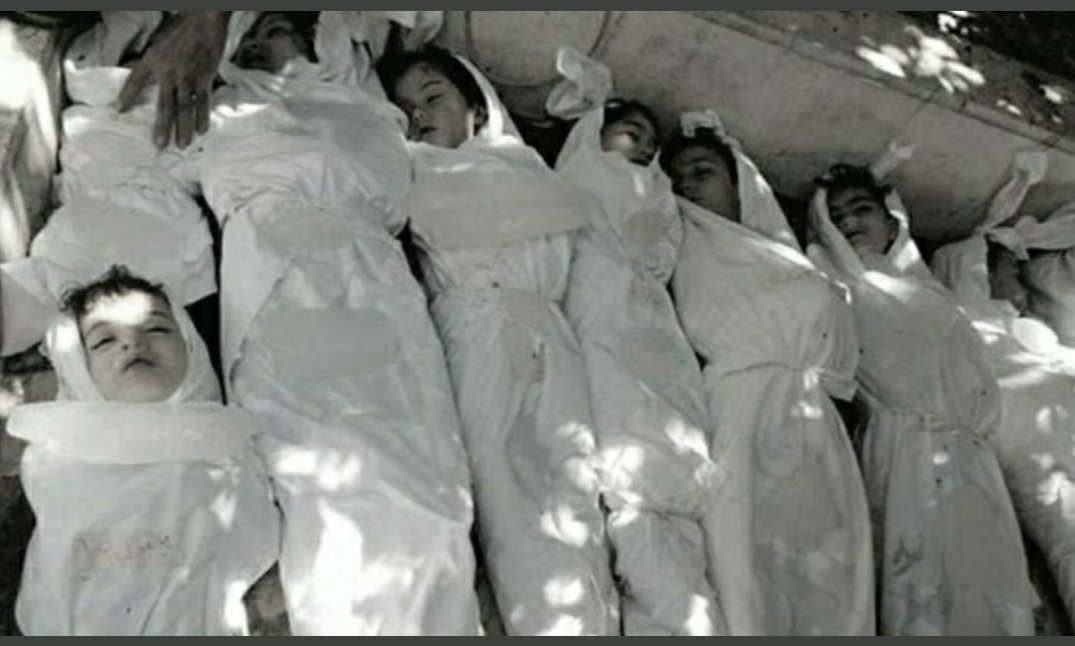 Şu fotoğraf var ya, din dil ırk ayrımı olmadan tüm dünyayı bir araya getirip ayaklandıracak bir fotoğraf. Kefen giydirilip yan yana dizilen çocukların hiçbir suçu günahı yok, normal değil bunlar.
#Kahrolsunİsrail #israilteroerdevletidir 
#Filistin