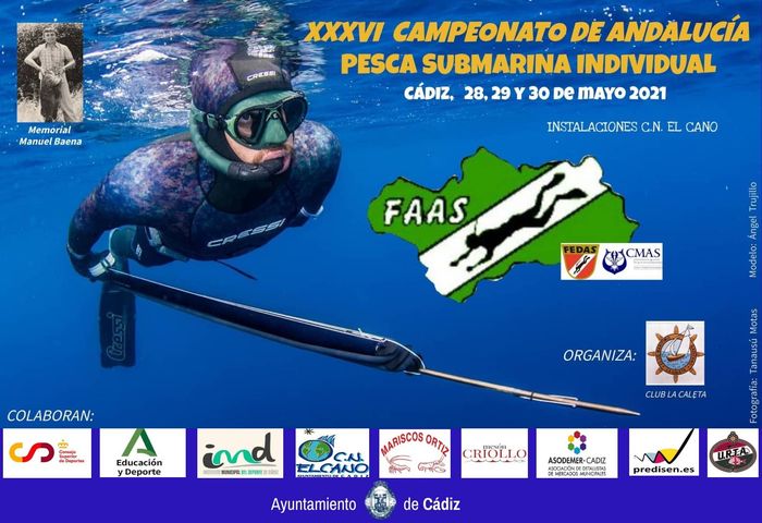 DeporteAND's tweet photo. 🎣 A finales de mayo tenemos una cita en #Cádiz con el XXXVI 🏆 Campeonato de #Andalucía de #Pesca Submarina Individual.

¡Seguro que será un gran evento #deportivo!

#AndalucíaRegiónEuropeaDelDeporte https://t.co/QMcF2vgora