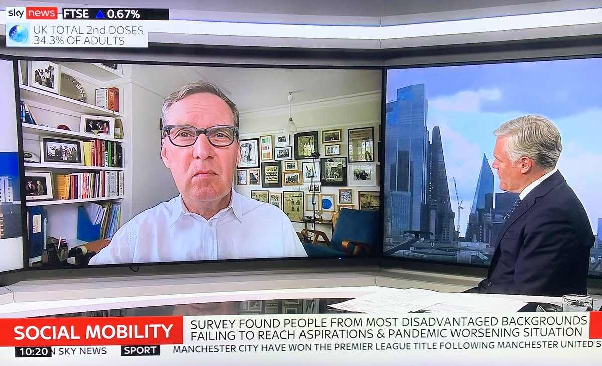 .<a href="/PwC_UK/">PwC UK</a> research on #socialmobility is a “stark warning that #COVID19 threatens sending social mobility into reverse,” says Alan Milburn on @IanKingSky 

Read more on our findings: pwc.to/3o94JjN #FutureOfGov #LevellingUp