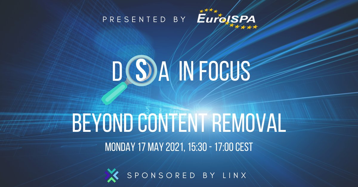 euroispa's tweet photo. It's time for the second event in our #DSAinFocus series: 'Beyond Content Removal'. On Monday 17 May we’ll welcome @prabprab, @marconav, and Heleen Uijt de Haag for a debate on DSA provisions on the #KYBC, #TrustedFlaggers, and more! Sign up here⬇️ https://t.co/vLomcs4md2 #DSA https://t.co/39uWUjVJOy