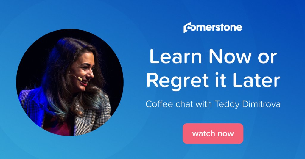 Learn now or regret it later ⏰

Our own <a href="/AliciaRoy__/">Alicia Roy</a> spoke with Tech Recruiter and People &amp; Culture Advisor, <a href="/tedstertje/">Teddy</a> to gain some insight on why recruiters need to embrace learning and how #TA can adapt to change!

Watch the discussion 👉  csod.info/2QNl8hC
