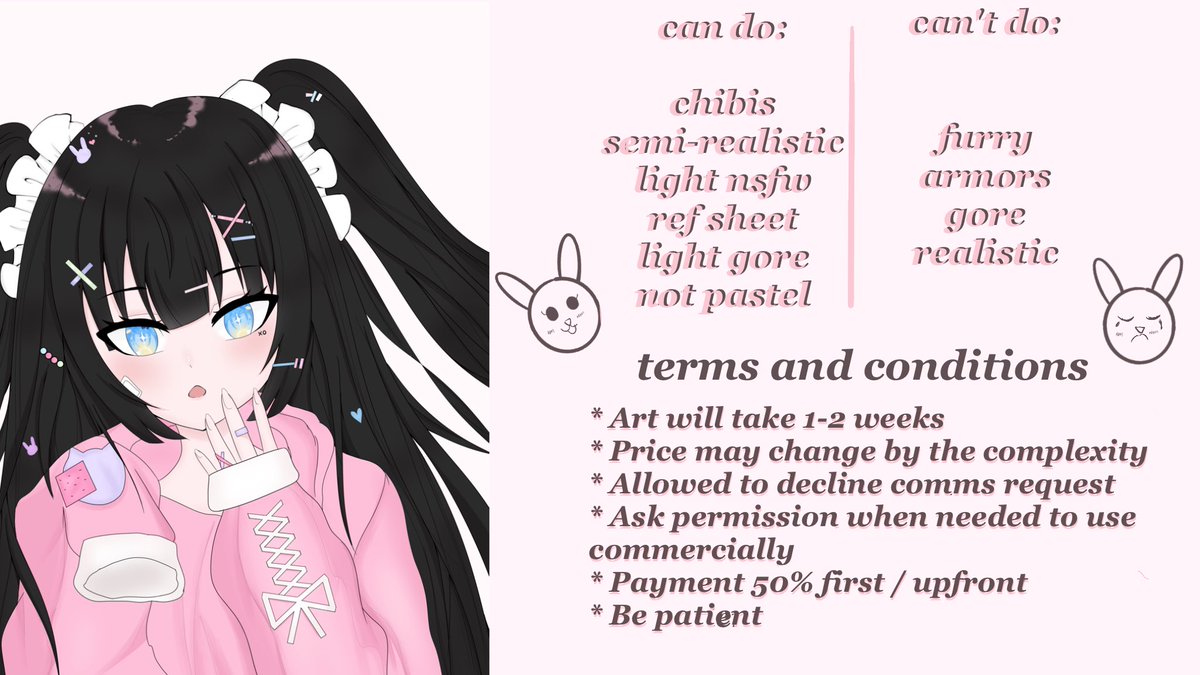 ̩̩̥*̩̩̥ ୨୧Commissions♡ Open ୨୧ *̩̩̥*̩̩̥

Henlo! My name is Treesh and I am opening my commission for this month of May to upgrade things I needed to make my art better! Will open 5-10 slots. ANY TYPE OF SUPPORT IS APPRECIATED!

#artph #commissionsopen #commissions 
