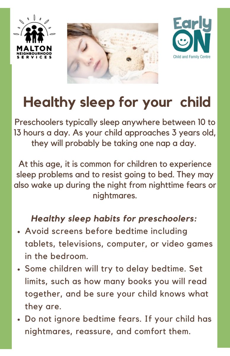 mnsearlyon's tweet photo. Sleep is very important to your childโs health and well-being. In fact, good sleep habits start from birth.
https://t.co/8msPCYQQD3
#mnsearlyon #earlyonpeel #earlylearning #parentresource #preschool #earlychildhooddevelopment #onlinelearning #sleeproutine https://t.co/MJWJaNV1Ds