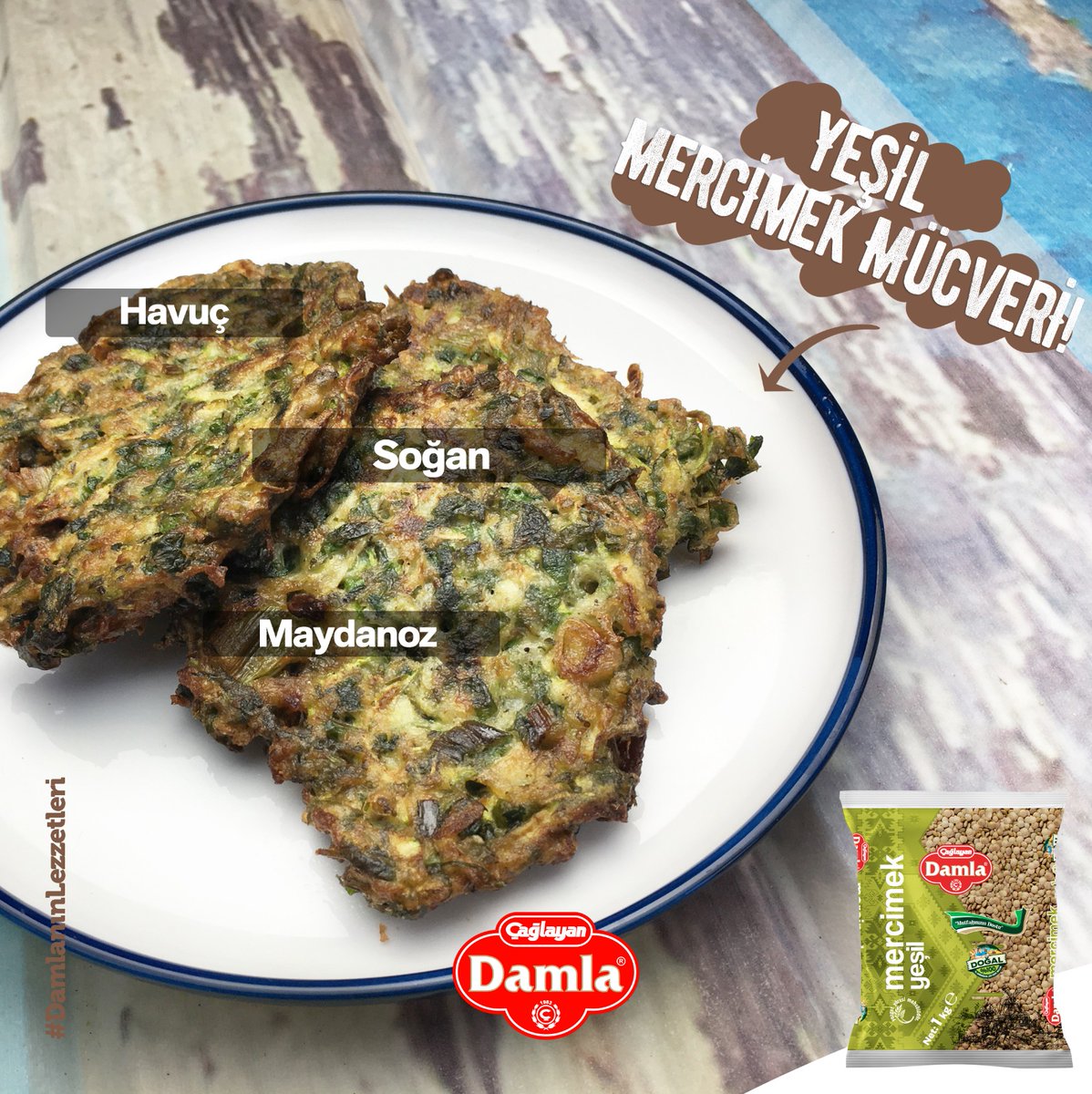 Haftanın lezzeti yeşil mercimek mücveri tarifimiz için instagram.com/damlabakliyat sayfamızı ziyaret edebilirsiniz.

#DamlaBakliyat #MutfağınızınDostu #SeninLezzetin #BaşkaBirYol #GüvenilirLezzet #DamlanınLezzetleri #fit #sağlıklı #sağlık #sagliklibeslenme #n11 #trendyol #hepsiburada