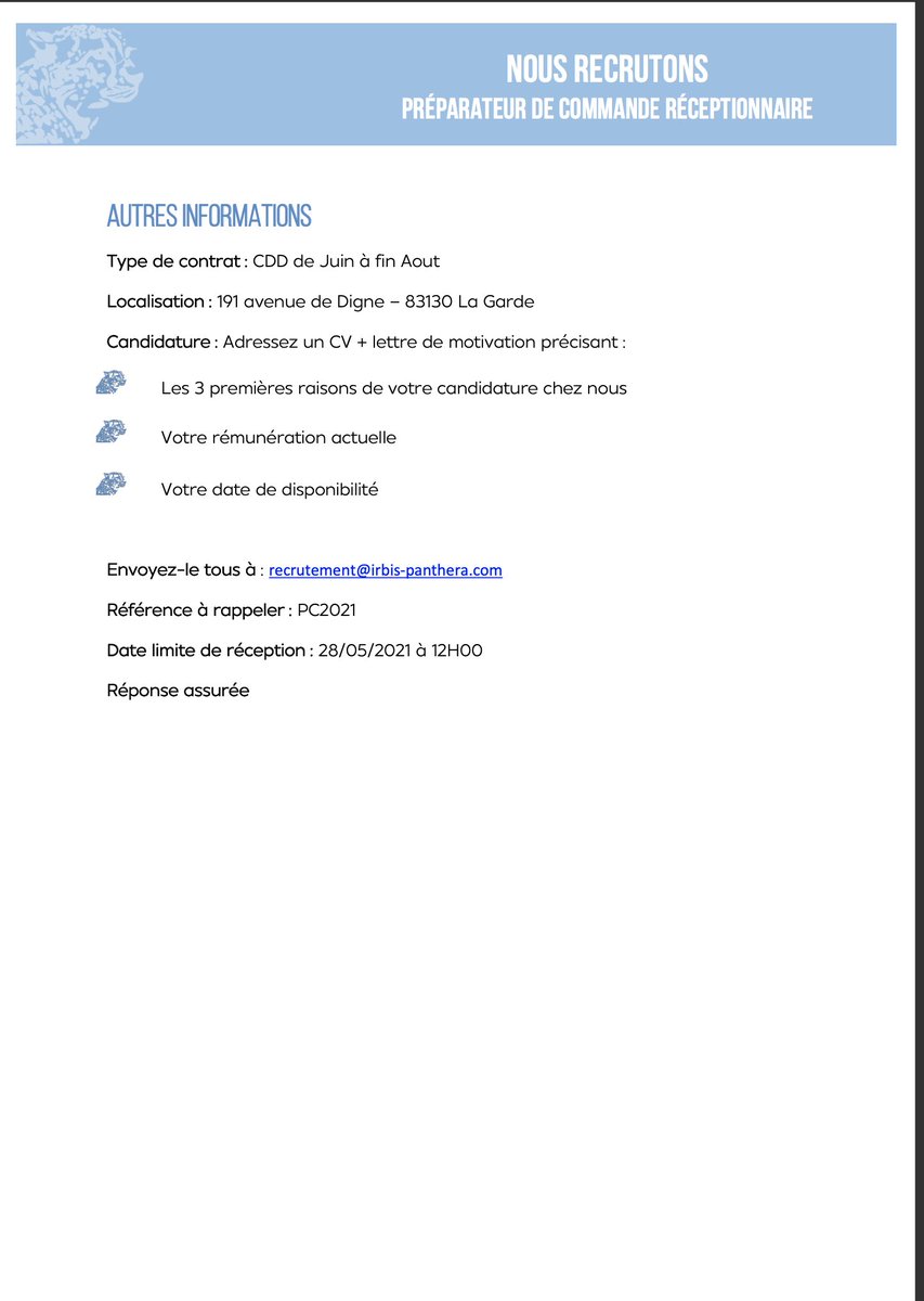 DelicesBoisPro's tweet photo. Vous êtes à la recherche d'un travail ? Nous recrutons actuellement des manutentionnaires/réceptionnaires pour compléter notre équipe ! N'hésitez pas à postuler 😉
#travail #recrutement #lesdélicesdupetitbois https://t.co/6L9XpIk29T