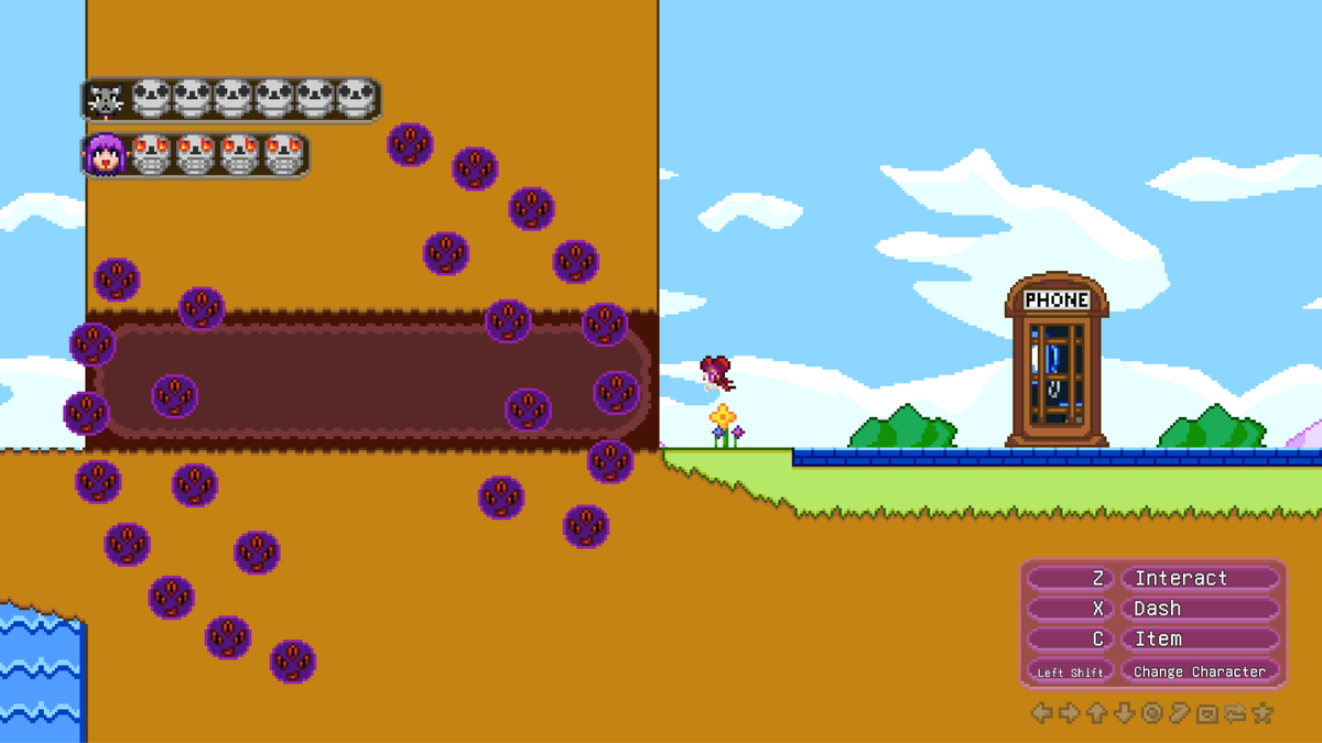 Dev's been pretty bumpin' lately. Lots of updates, too much to list here. Have a double Nightmare Ring setup you'll have to deal with in Level 1-7R, though. #indiegame #gamedev #madewithunity