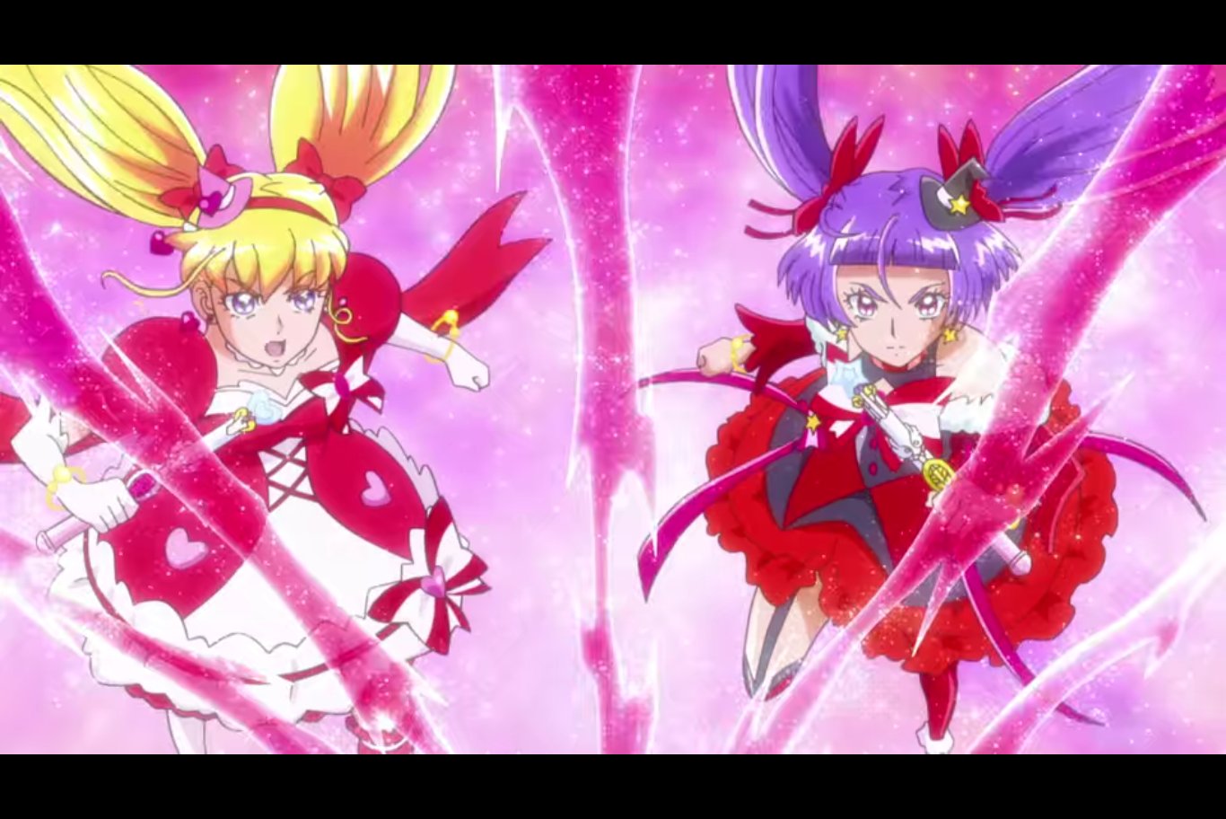 いも男爵 フェリーチェ 今よ ２４ ２５話でフェリーチェにフィニッシュを譲るミラマジ プリキュア シリーズ伝統 の追加戦士へのフィニッシュの譲渡だけどまほプリはミラマジの必殺技の後に重ねるという初期メンにもきちんと見せ場を与える