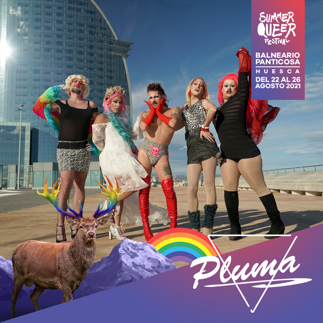 SummerQueer's tweet photo. Plumabcn hace una parada en su gira y después de pasar por festivales como @mightyhoopla se vienen a Summer Queer Festival a poner las montañas tacones arriba 👠⛰️ https://t.co/2rqFH9teaI