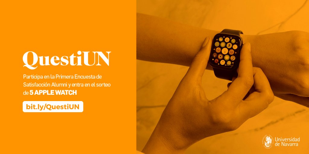 Sabemos que los <a href="/alumni_unav/">Alumni UNAV</a> tenéis mucho que decir y queremos escucharos. 👂 Por ello os presentamos #QuestiUN. La primera encuesta para nuestros #alumni de la <a href="/unav/">Universidad de Navarra</a> 

🙌¿Queréis saber más? ¡<a href="/alumni_unav/">Alumni UNAV</a> os lo cuenta! 

📲 bit.ly/QuestiUN