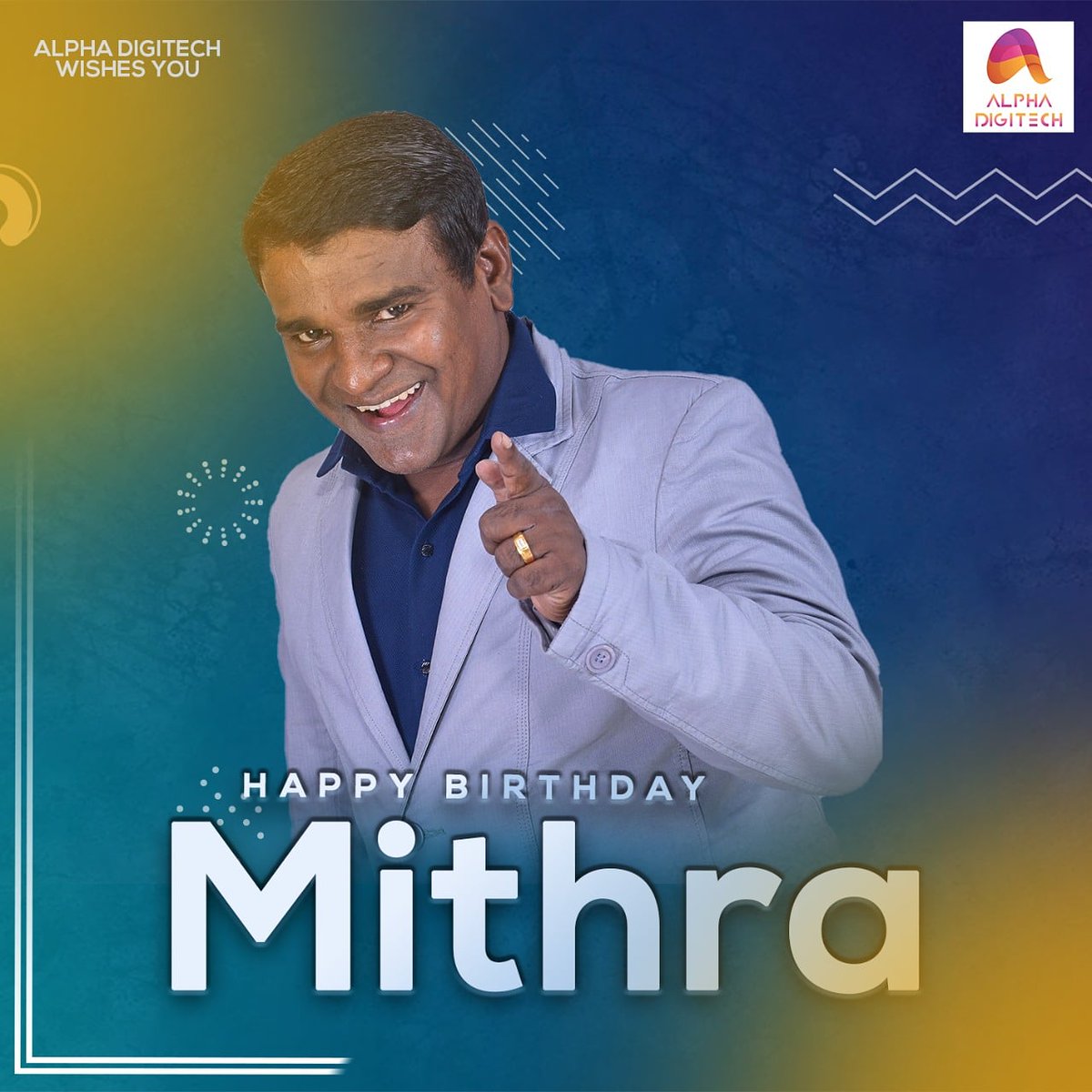 AlphaDigitech_'s tweet image. Wishing the Most Talented Comedian, Actor Mithra 🥳

#HBD #happybirthdaymithra
#HBDMithra