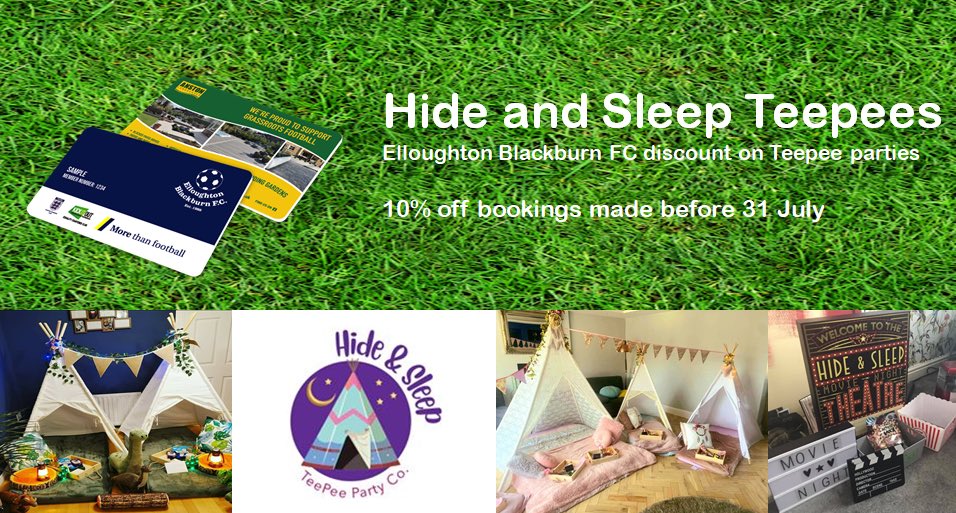 EBFCJuniors's tweet photo. We’ve teamed up with @sleepteepees who help bring a magical experience to your indoor sleepovers and movie nights, parties and wedding corners.
Club members can benefit from a 10% discount on bookings made before 31 July 2021 (the party can be later in the year) https://t.co/ginpEhvUEX