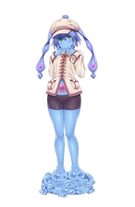 スライム娘のリゼです、大人しい性格で時々溶けます。
https://t.co/HPOzLpIdgc 