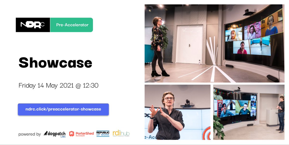 Only 2 days left to register for our first #NDRCPreAccelerator Showcase!

Whether you’re an investor, corporate, development advisor or a founder, join us over lunch to meet 20 exciting pre-seed startups that are all building early customer traction.

👉 ndrc.click/preaccelerator…