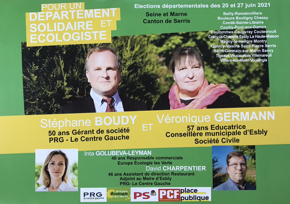 Congres15nonoff's tweet photo. Sur tous les fronts : en Seine-et-Marne, vous pourrez voter à toutes les élections pour @DCharpentier77 aussi bien pour #departementales2021 que pour #regionales2021 #devouement
cc @JournalLaMarne @LePaysBriard @LeParisien_77 https://t.co/FffkpU9Ps3
