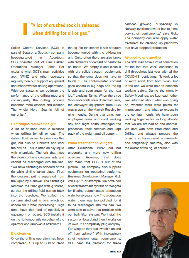 SeparoGroup's tweet photo. Our Solids Control Services (SCS) and Wastewater Treatment Services (WTS) divisions were recently featured in the Wintershall Noordzee magazine.

#solidscontrol #industrialwaste #wastewatertreatment #drilling #production #centrifuge #decanter #sepSORB #filtration #NorthSea https://t.co/bhRLS5Uv8H