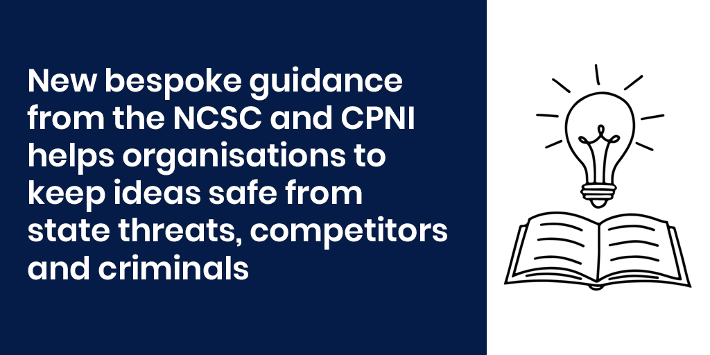 Understand the importance of laying strong security foundations that can evolve as your start-up grows, in a cost-effective and proportionate manner with our new Secure Innovation guidance cpni.gov.uk/secure-innovat…
