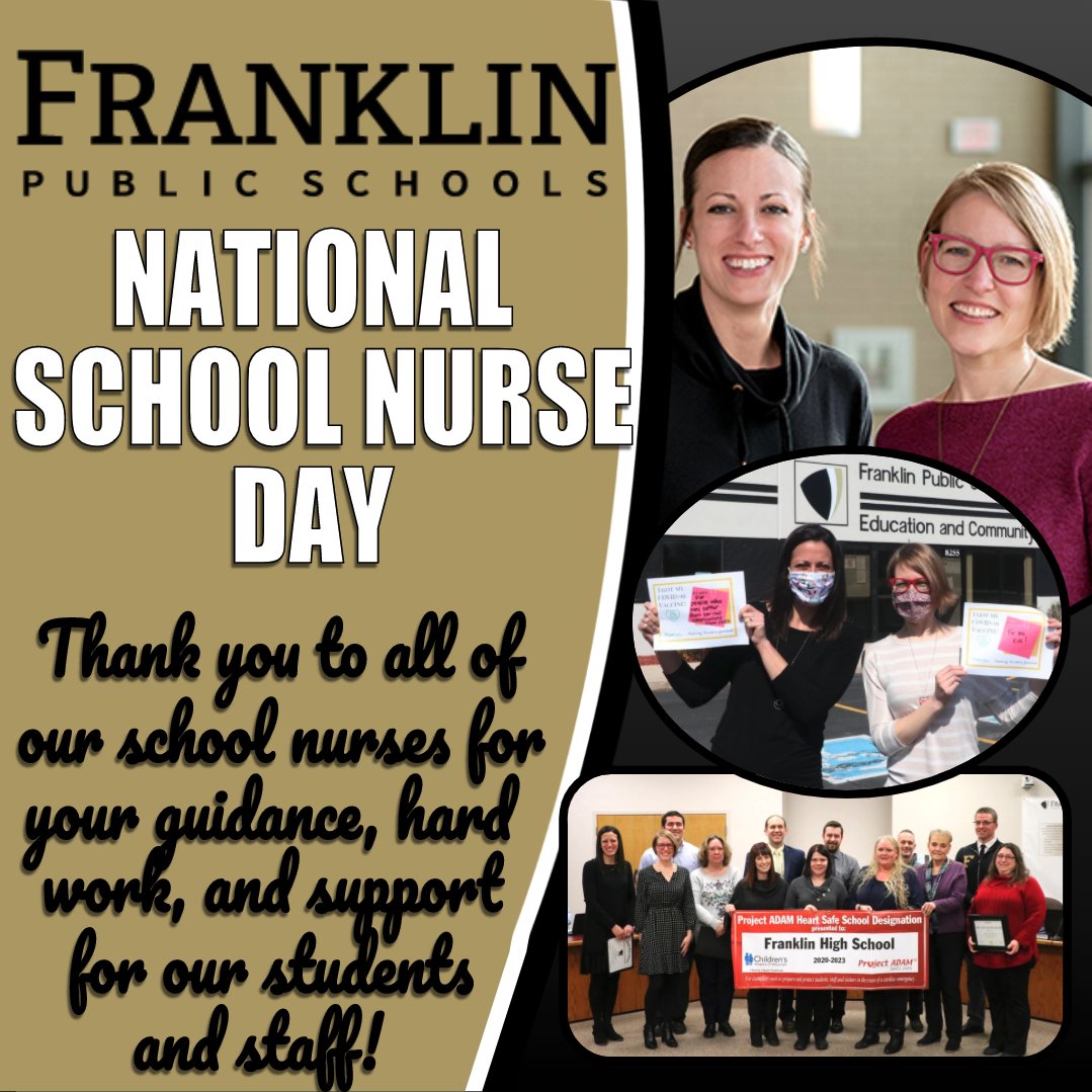 FPSDistrictWI's tweet photo. Today is National School Nurse Day and we couldn't be more proud of our district nursing team that has worked extra hard this year to keep our students, staff and individuals in our buildings safe. Thank you to our district nursing team for all that you do! #prideFPS https://t.co/jzfqn8PQin