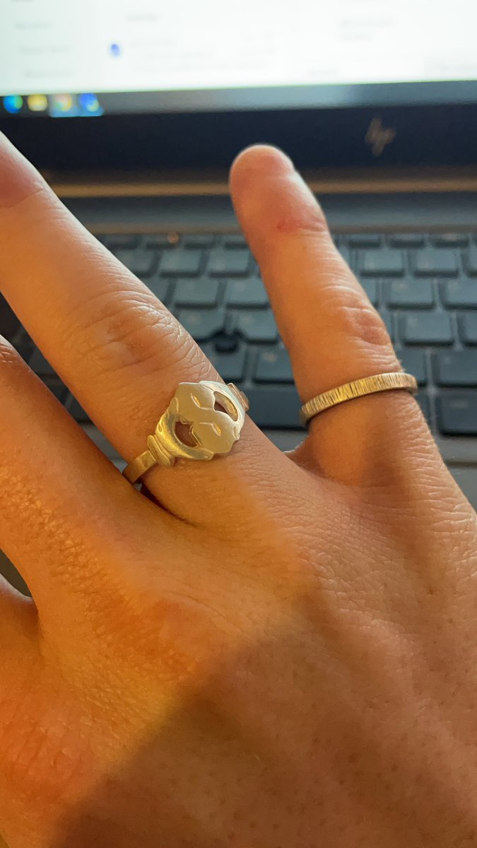 hughcarrhere's tweet image. The Cool S Claddagh ring stays ON at all times