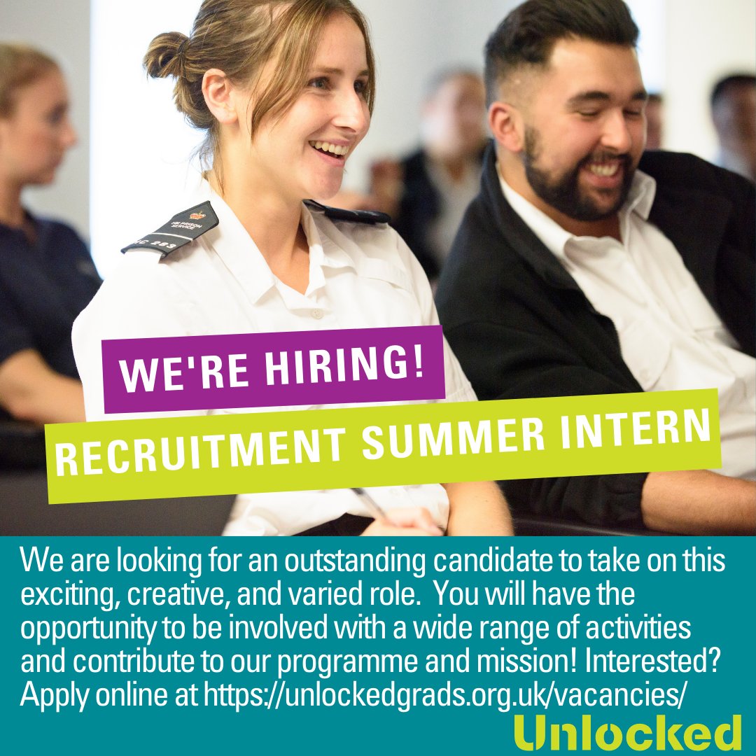 Unlocked Graduates On Twitter We Are Opening Brand Ambassador And Summer Intern Applications For People Who Want To Develop Their Career Prospects And Be Part Of A Meaningful Mission To Reducing Reoffending