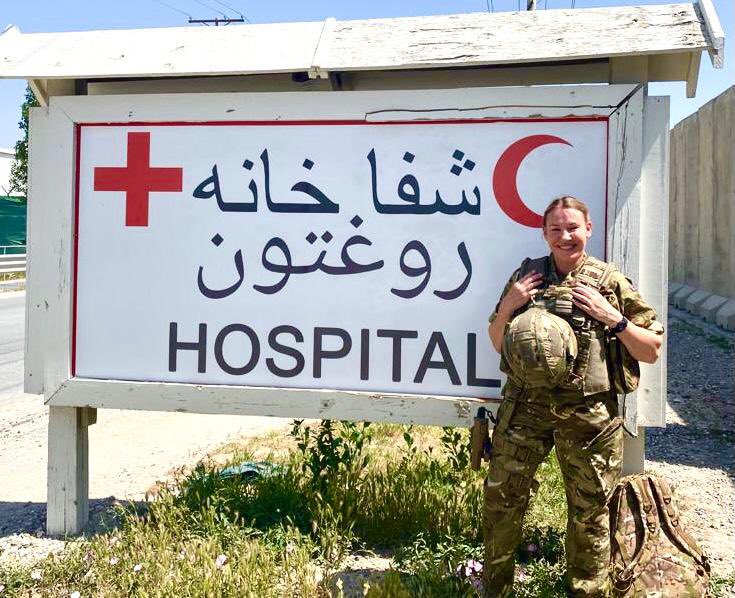 Giving care where others cannot go. Sqn Ldr Lottie Phillips-Girling is on duty in Afghanistan. Covid or not, military operations continue across the world. She said “it is a great privilege to be the last RAF nurse in Afghanistan, and I shall be here til the last plane leaves.”