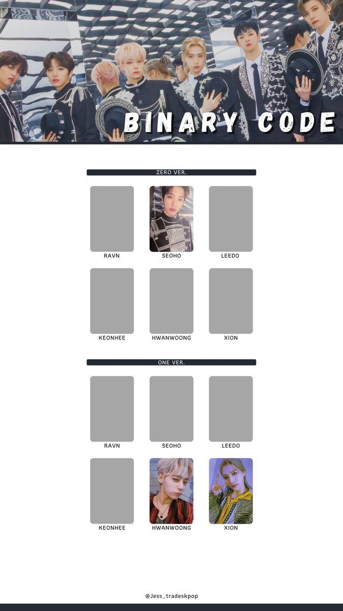 Jess__ts's tweet photo. Working on ONEUS templates for the new era- credits to original photos! ๐ if anyone sees any of the new ones please send them over! โค๏ธ#oneus #oneusbinarycode #oneusphotocard #ravn #seoho #leedo #keonhee #hwanwoong #xion https://t.co/KsxcvqItN0