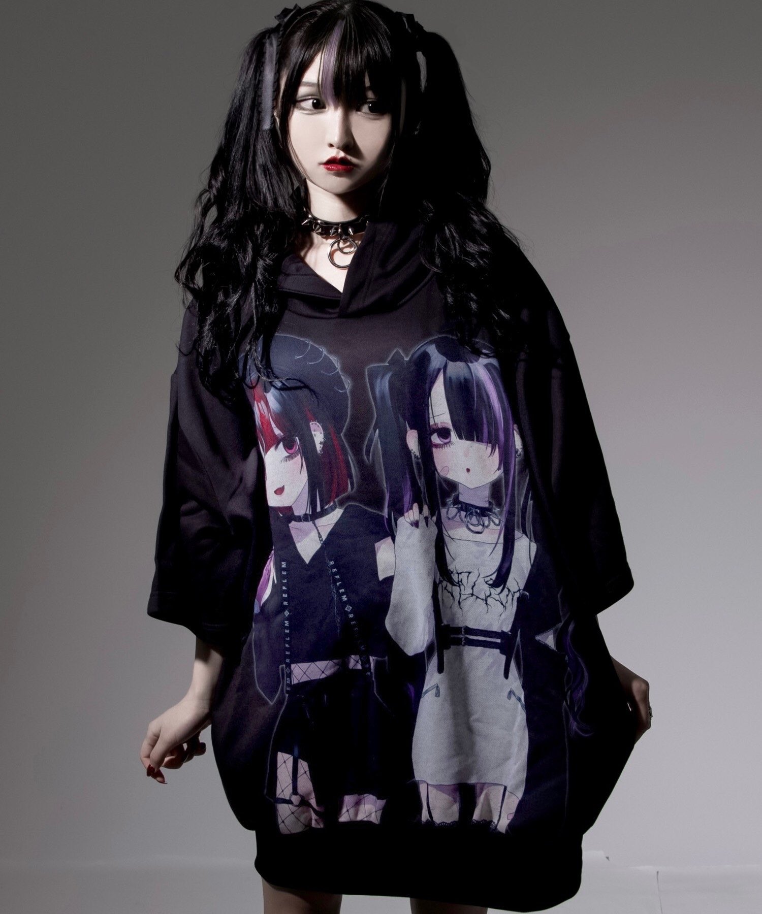 公式 REFLEM×negi ZIP切り替えパーカー（メイド少女 REFLEM×negi