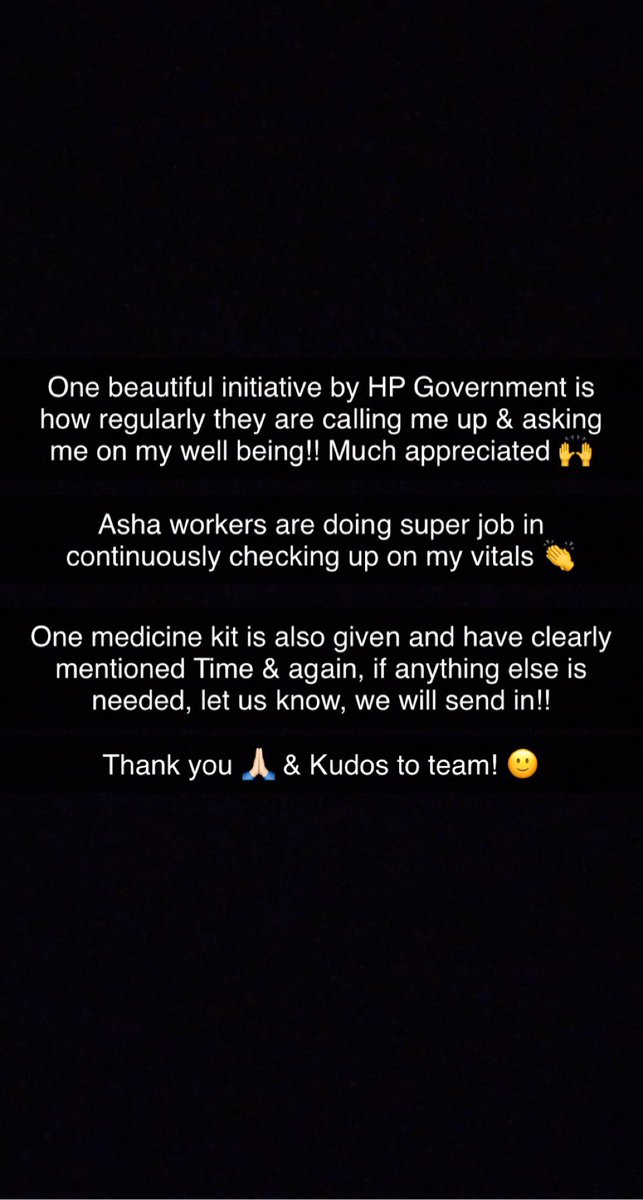 TKakrotra's tweet photo. After my last post, it is important I highlight the good work by team for continuous follow up &amp; care. @mygovhimachal @CMOFFICEHP @dprhp @DcKangra https://t.co/99PqLdejXZ