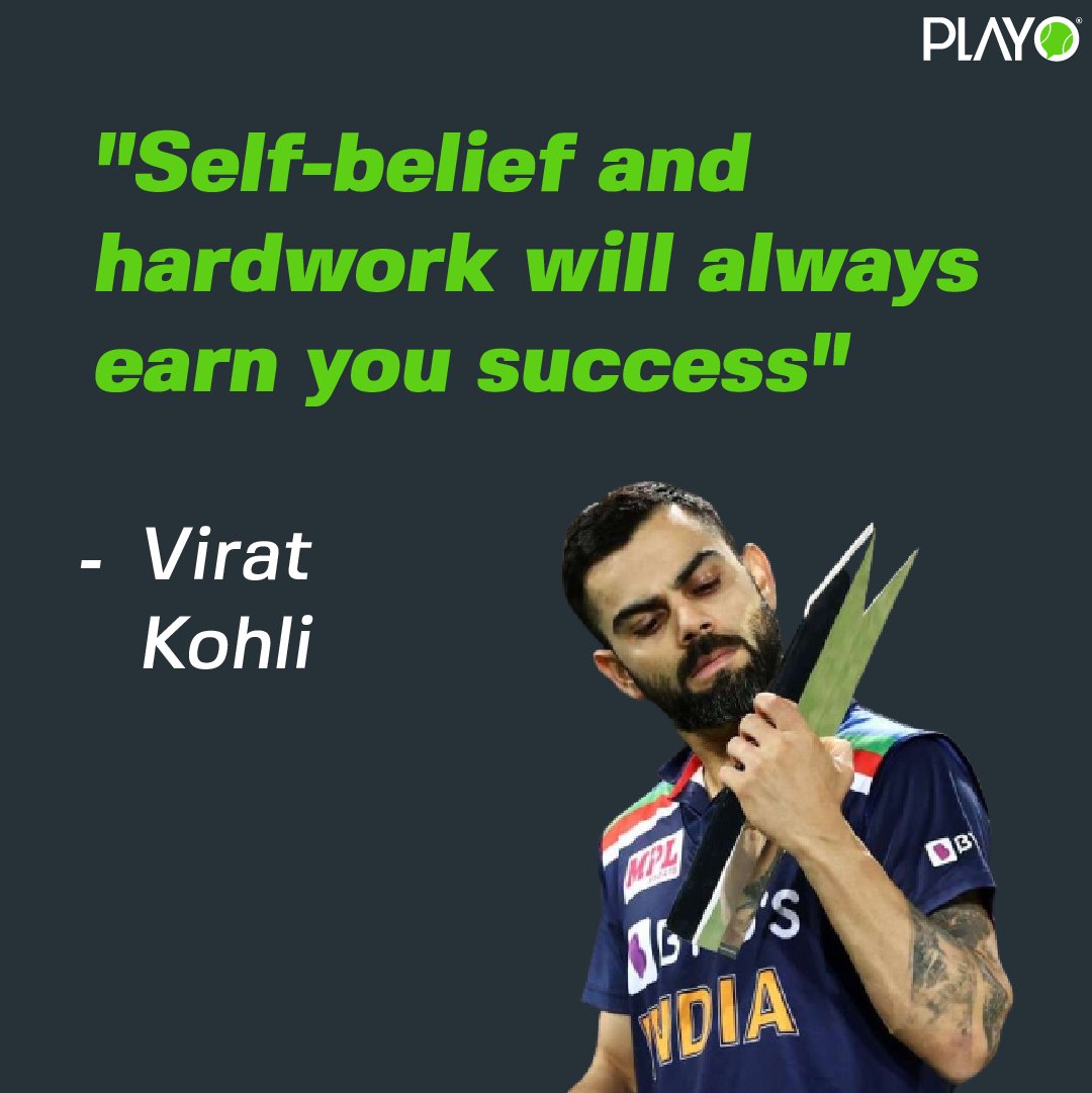 Can't shy away from hard work! 😎

#viratkohliquotes #playoholics