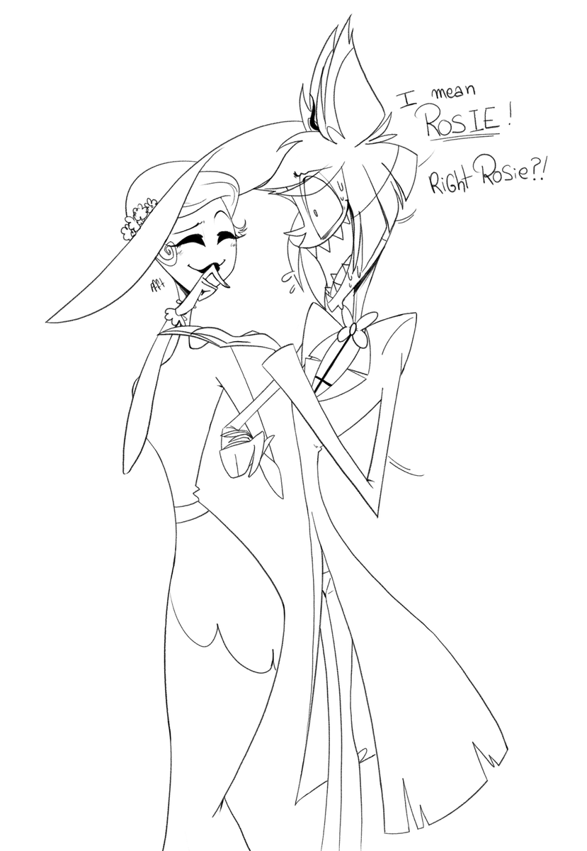 Nigaude_'s tweet photo. MOM!
#HazbinHotel #Alastor #RadioDemon #Rosie https://t.co/KBLeUo95Bf