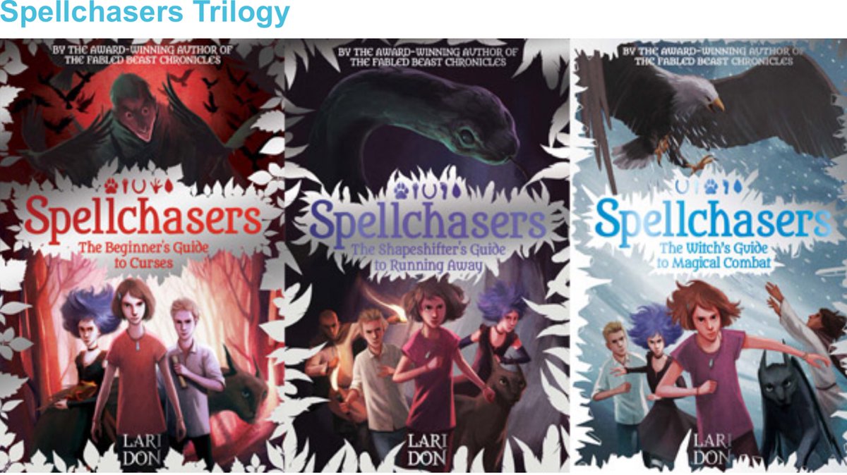 writeaboutbooks's tweet photo. This action-packed trilogy is ideal for #NSSM2021 #Spellchasers @LariDonWriter @DiscoverKelpies Cursed to turn into a hare every time she hears a dog bark, Molly goes to a curse-lifting workshop where she makes new friends who team up to fight the dark magic threatening them all. https://t.co/YBcPDq6Aji