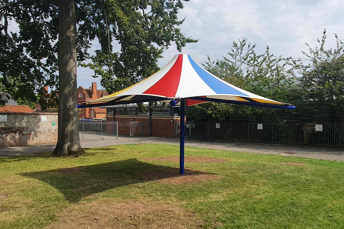 TensileFS's tweet photo. Atacama Umbrellas for Prior's Court - https://t.co/R5p6puOB8Y https://t.co/Vj8fzn3pG2