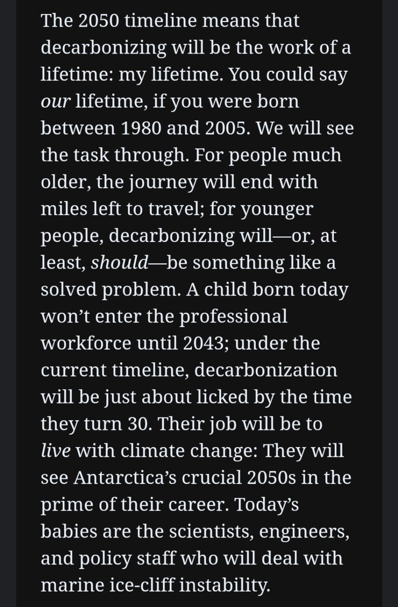 This paragraph from @yayitsrob truly struck a chord. Climate is our - my - opportunity, legacy, and challenge. theatlantic.com/science/archiv…
