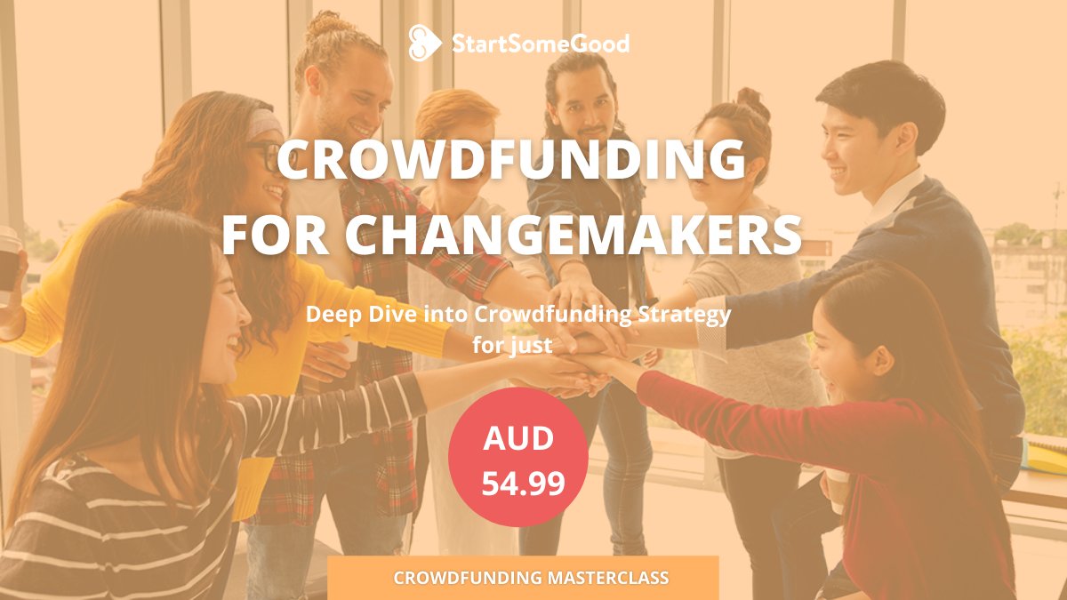 StartSomeGood's tweet photo. We teach you how to launch a successful crowdfunding campaign to raise the funds you need to make a difference!
If this interests you!
Sign up for our introductory course ππ½ https://t.co/UDnY40ey8l
#startsomegood #socialenterprise #socent #socialimpact #purpose #course https://t.co/5l7I42VS1M