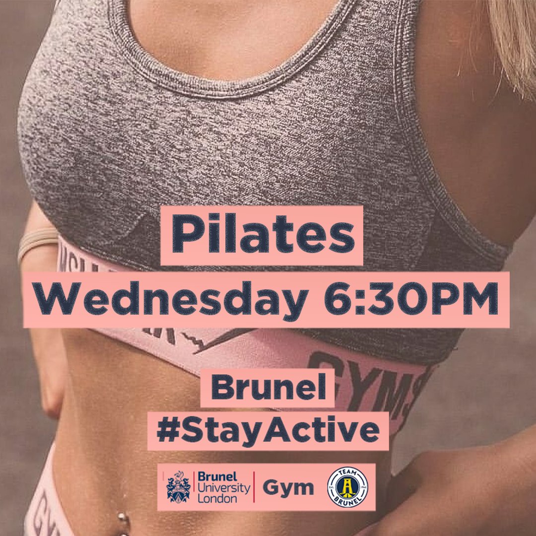 ActiveatBrunel's tweet photo. Pilates 👟
TODAY 🗓
6:30pm 

Link in bio 📲

#Brunel #StayActive https://t.co/te11EmDIse