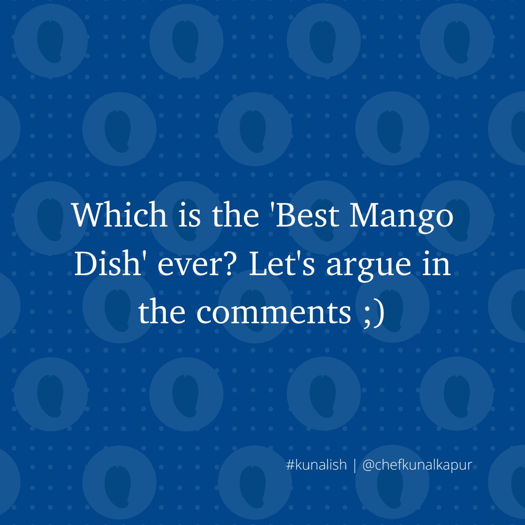 Read. Get. Set. Go! 

#mangoseason #wednesdaythought #mangorecipes #mangodish #mangolovers #mangolove #mango #summertime #summerfruite #comment #bestmangorecipe #tellmeyours #tellme #commentbelow #trivia #chefkunalkapur #kunalish #wednesdayvibe