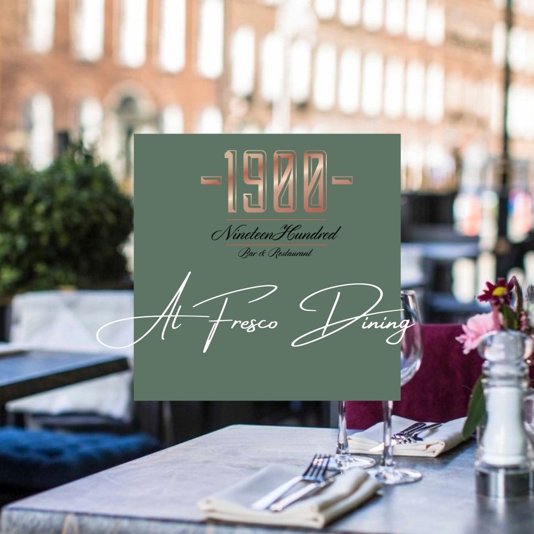 1900 restaurant are now taking mid-week lunch bookings 🍽️ 🍷 Pop into use for some outdoor dining and people watching ☀️ 

E: reservations@1900.ie 
P: 01-4764682
W: ed.gr/deq1f 

#alfresco #outdoordining #harcourt #dublin
