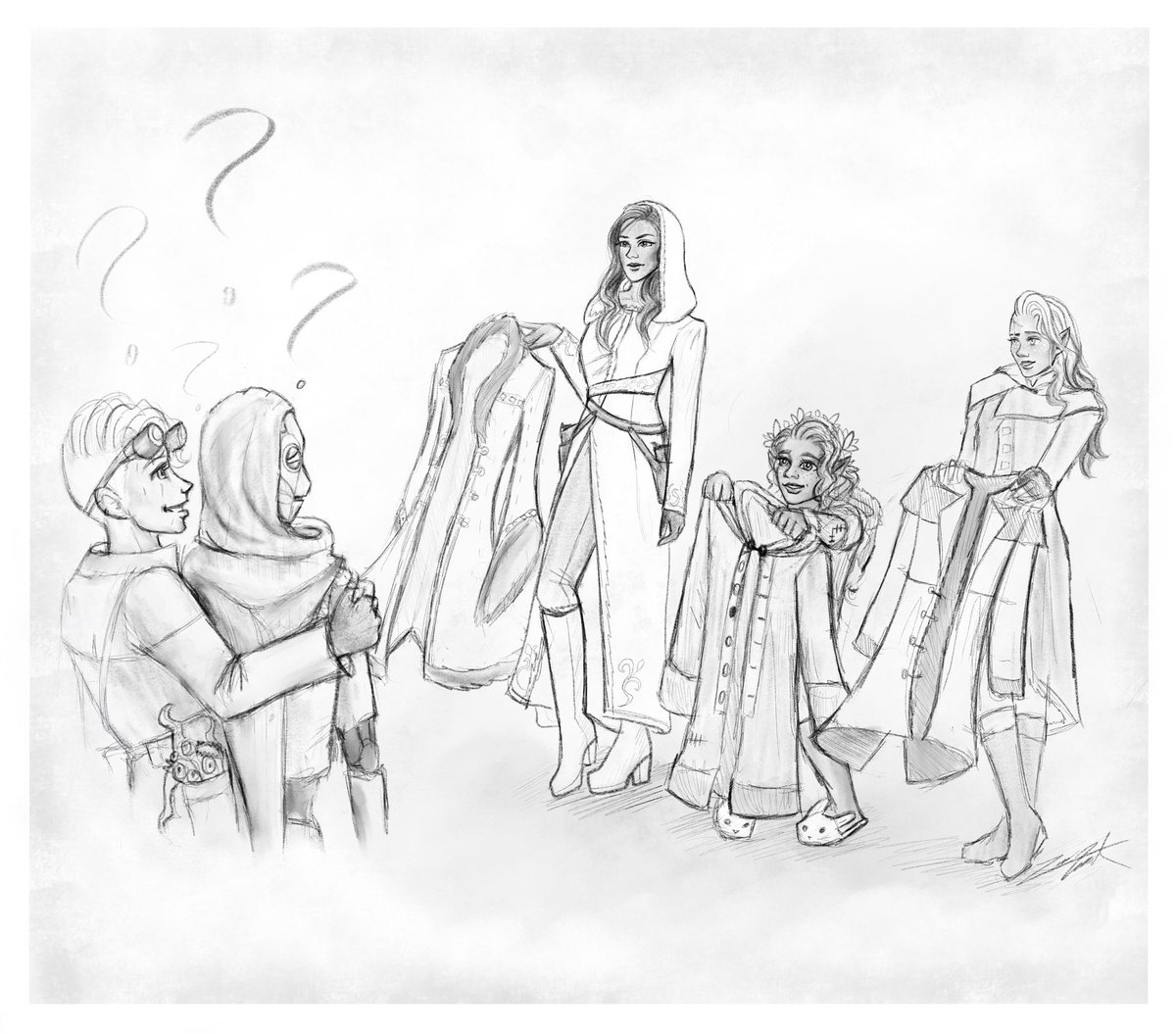 Waaannnntttt.

Art by our lovely DM <a href="/FrankLorelle/">Lorelle</a>!

A new episode will be up tomorrow, check us out anywhere podcasts are found!

#dnd #dndart #Character #characterart #podcast #ttrpg #art #dungeonsanddragons #dndpodcast