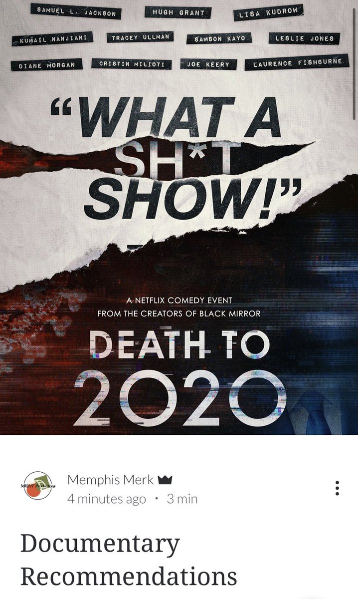 MightProductio1's tweet photo. New blog post is posted!
My top documentary recommendations! Link in bio
#mightproduction #blog #documentary #recommended #13th #ladygaga #gagafivefoottwo #thecove #deathto2020 #chefstable https://t.co/RuIanAw67z
