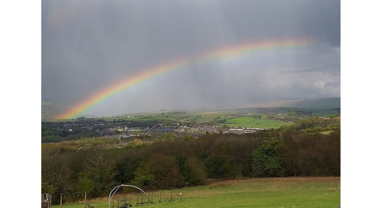We love all kinds of rainbows - today we had this one but we hope to see the uniformed ones back soon too!