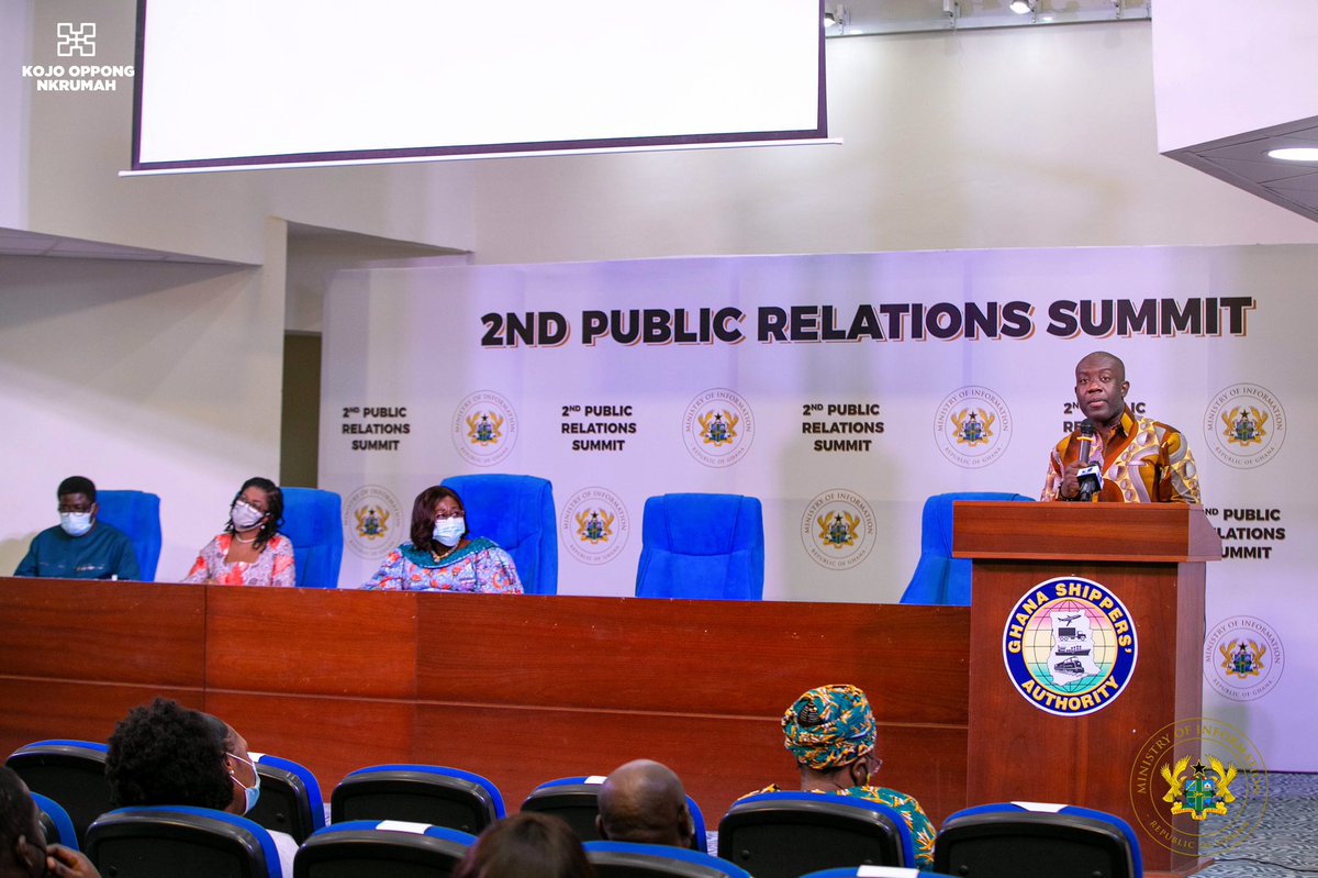 Today, we held our 2nd Public Relations Summit for 150 Public Relations Officers of the various Ministries, Agencies and Departments (MDAs) as well as State Owned Enterprises (SOEs) The objective was to sharpen their knowledge and skills for the task ahead.