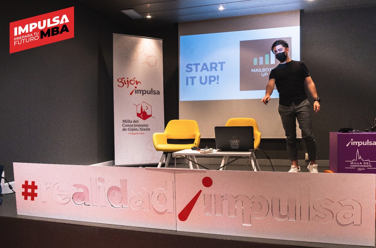 GijonImpulsa's tweet photo. El colofón a seis meses de trabajo duro en nuestro #ImpulsaMBA llega mañana con el #DemoDay, en el que los #emprendedores presentarán en sociedad sus proyectos.
Estuvimos en el ensayo y podemos afirmar que el esfuerzo realizado ha dado sus frutos 😉
¡Mañana te lo contamos! https://t.co/d6rwtqQdq0