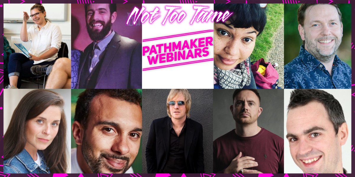 NotTooTame's tweet photo. 📣Introducing the PATHMAKER WEBINARS! 9 FREE online sessions from  actors, musicians, producers, directors &amp; more chat about how to get into the industry and their work to date. See all dates and zoom link here: https://t.co/X9P6QbRLIe

#theatreforall #pathmakers #workingclass https://t.co/fX4PI6QOGM