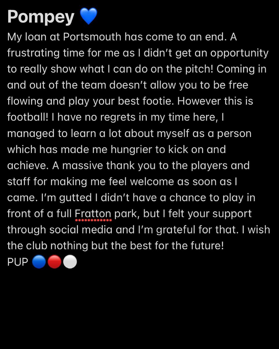 G_byers's tweet photo. All the best for the future @Pompey 🔵🔴⚪️ #PUP https://t.co/1ZVMfSd5HS