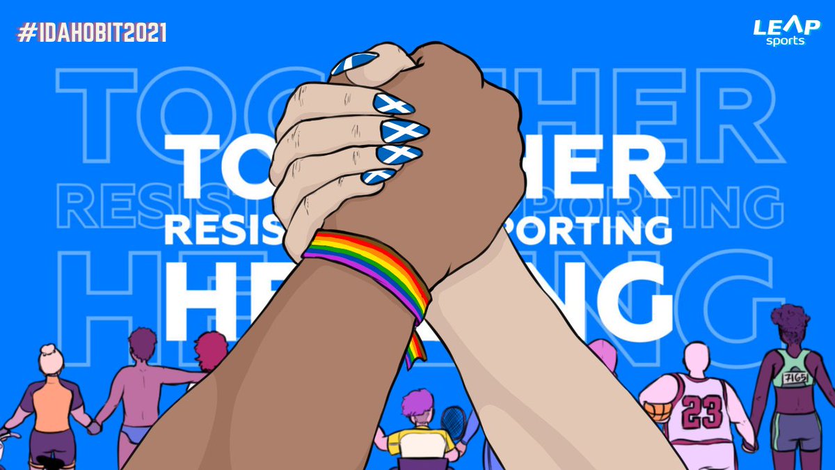This #IDAHOBIT2021 we pledge to work together as a Scottish sports community to resist LGBTI-phobia; support LGBTIQ+ individuals on their sport pathways and heal from the pandemic, rebuilding sport as a space where LGBTIQ+ people thrive #DiverseSport #SeeThemBeThem