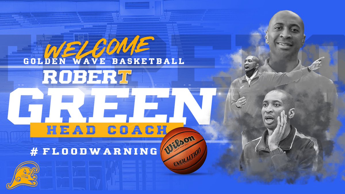 TupeloAthletics's tweet image. 🚨🚨It’s official!! Our new head coach for @goldenwavebball🏀: Robert Green. #FloodWarning #GoWave