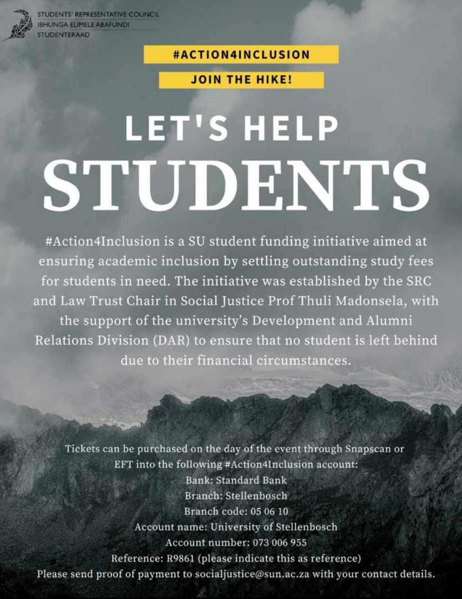 #action4inclusion
#hike
#ProfThuliMadonsela